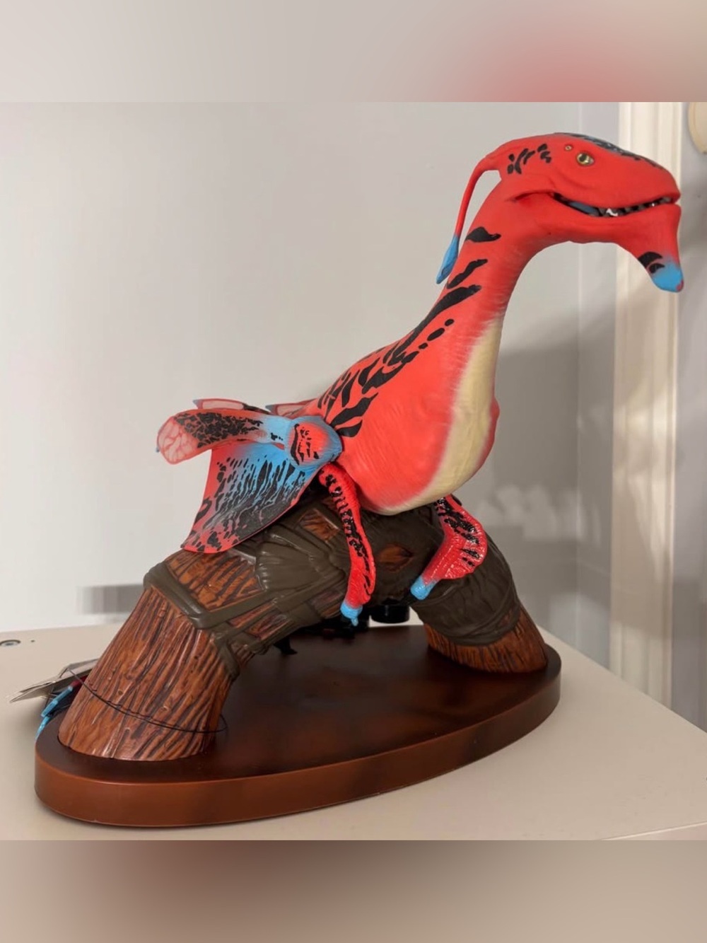 Disney Parks Avatar Pandora Interactive Banshee & Perch Stand Set - Red/Blue